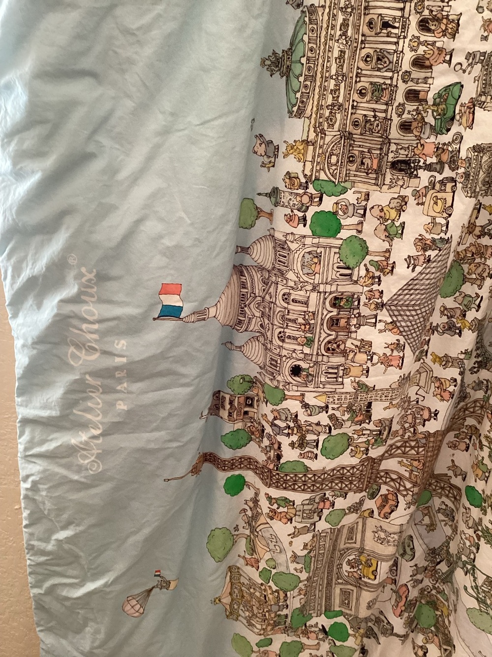 Atelier Choux Paris Baby Toddler Double Sided Reversible Quilt Paris / Carousel - Picture 5 of 7